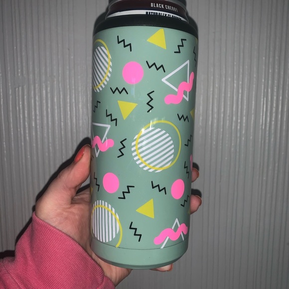 Handmade 90s Geometric Slim Can Cooler - Picture 2 of 3